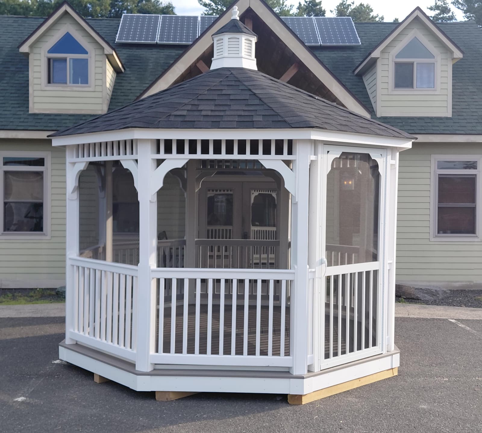 12' Octagon Country Vinyl Gazebo