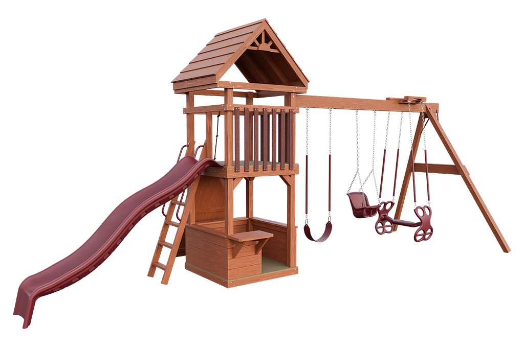 4' x 4' Challenger #1 Wood Playset