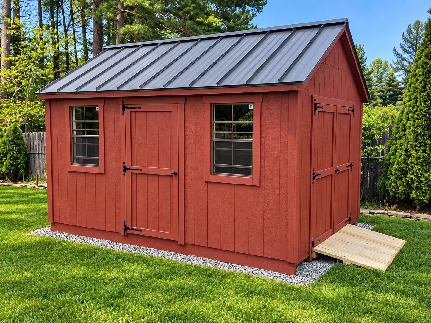 Keystone series storage shed
