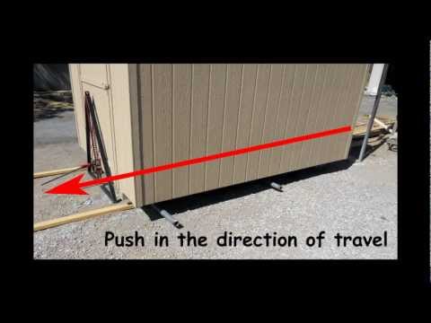 How To Move A Shed Across The Yard By Hand Video