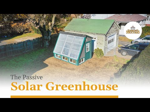 Passive Solar Greenhouse Shed (Walk-Through Tour) - Growing Year Round In MA!