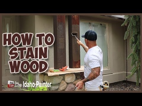 How To Stain Wood Timber and NOT MAKE A MESS