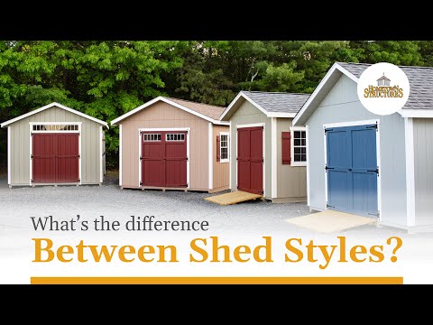 4 Different Shed Styles - Highlighting Key Differences