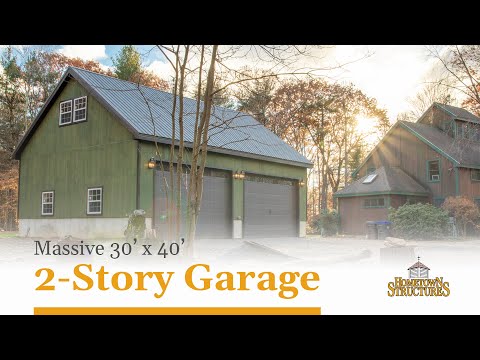 Massive 2 Story Garage (30x40) | 4 Car Detached Garage Review
